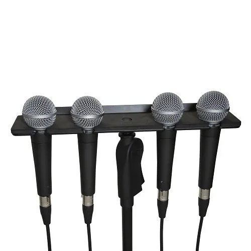 Gator Frameworks GFW-MIC-4TRAY Multi Microphone Tray for 4 Mics