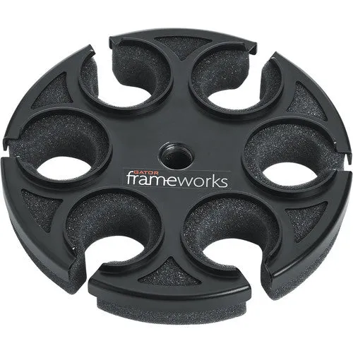 Gator Frameworks GFW-MIC-6TRAY Multi Microphone Tray for 6 Mics