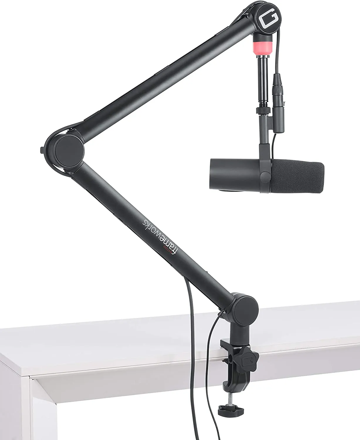 Gator Frameworks Professional Desk-Mounted Microphone Boom Stand
