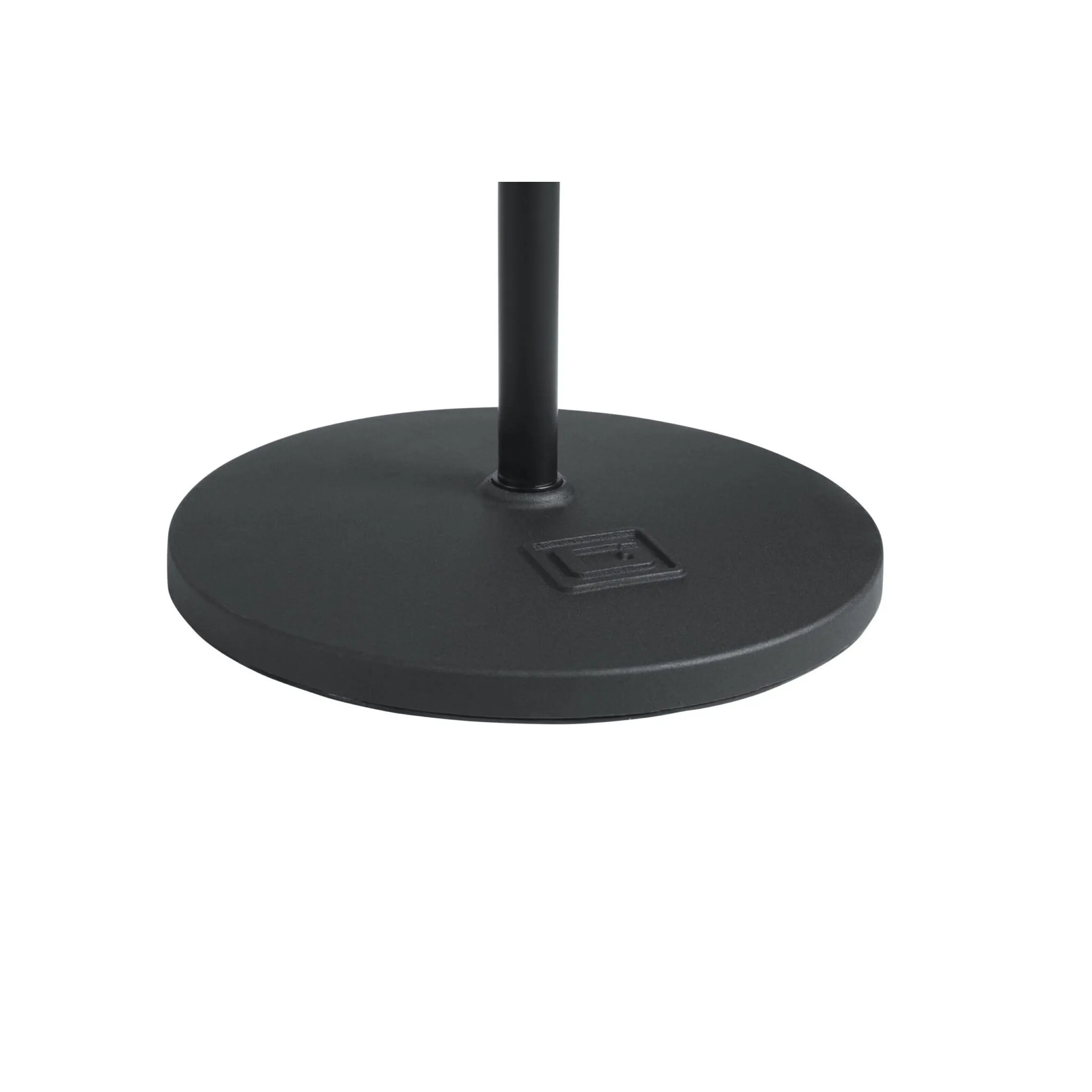Gator GFW-MIC-1201 Round Base Mic Stand Deluxe One-Handed Clutch, 12" Base