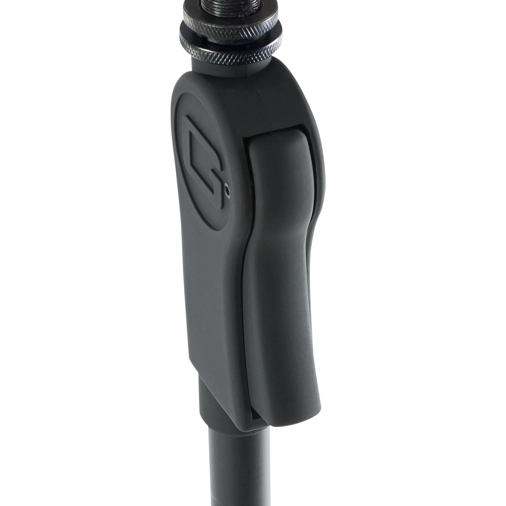 Gator GFW-MIC-1201 Round Base Mic Stand Deluxe One-Handed Clutch, 12" Base