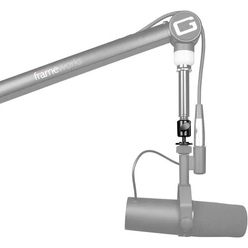 Gator GFW-MIC-BALLHEAD-MT Ball-and-Socket Head Mic Adapter with Fine Tune Angle Adjustment