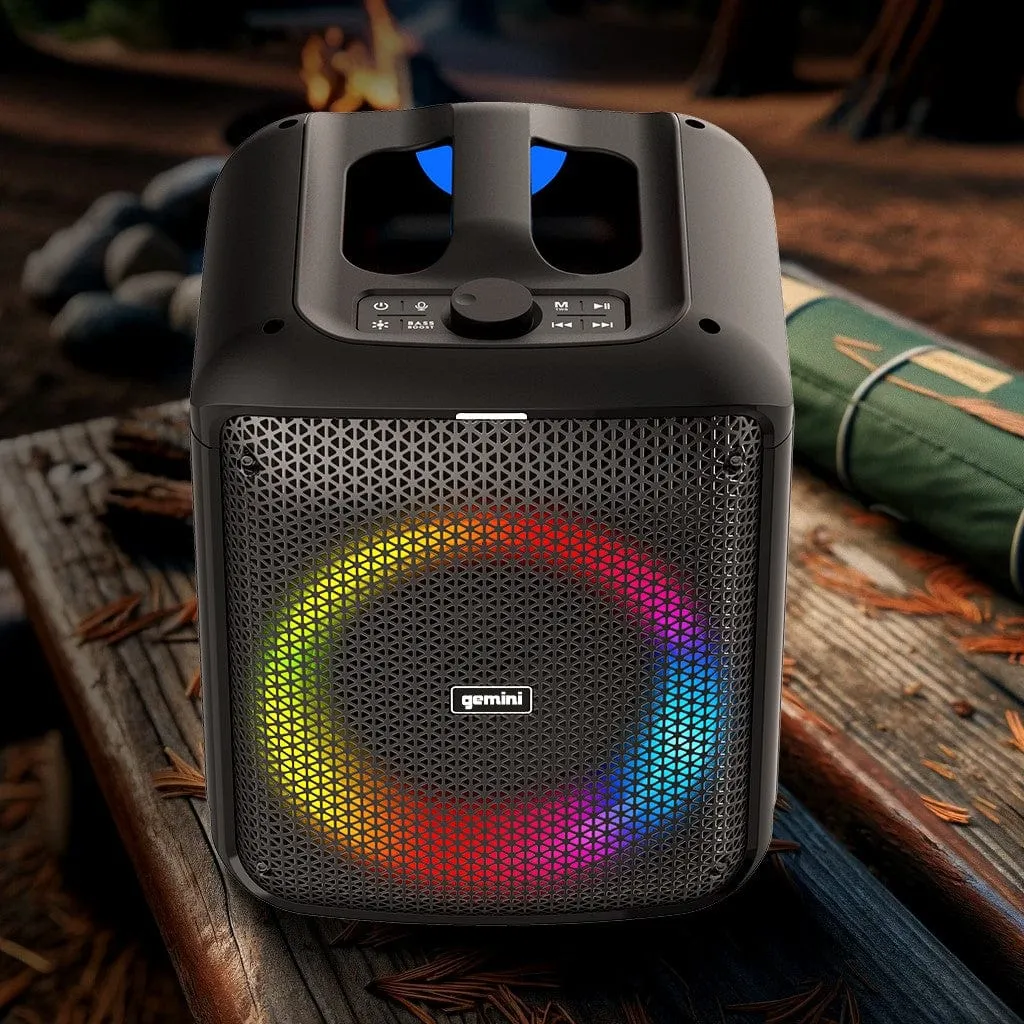 GGO-650L Portable Bluetooth Karaoke Speaker - 100W with LED Lights
