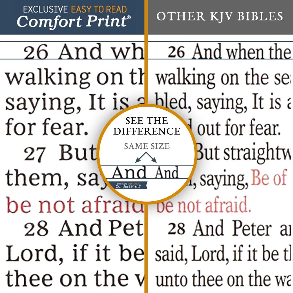 GIANT PRINT, THINLINE BIBLE, KJV