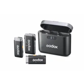 Godox WEC 2-Person Wireless Microphone System for Cameras and Mobile Devices (2.4 GHz)