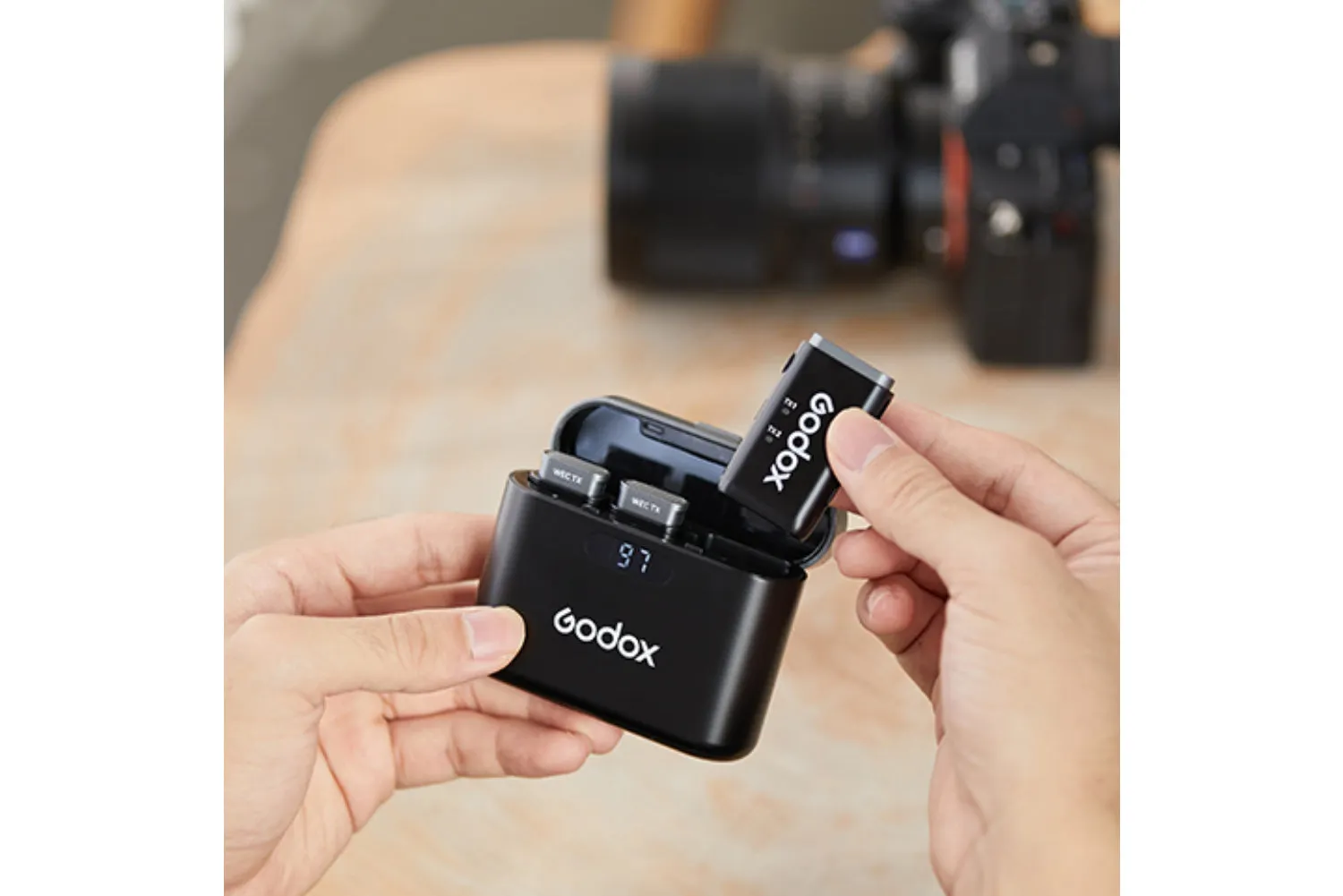 Godox WEC 2-Person Wireless Microphone System for Cameras and Mobile Devices (2.4 GHz)