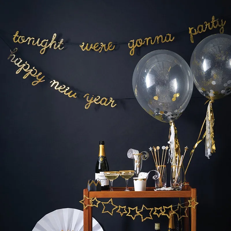 Gold & Silver Confetti Balloon Kit, Make up to 8 Balloons with this Meri Meri Gold and Silver Confetti Kit