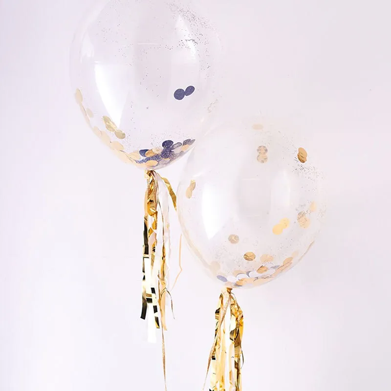 Gold & Silver Confetti Balloon Kit, Make up to 8 Balloons with this Meri Meri Gold and Silver Confetti Kit