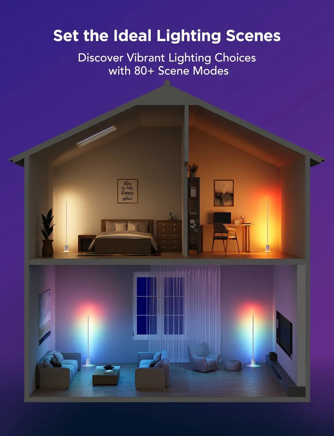 Govee RGBICWW Floor Lamp Support Matter