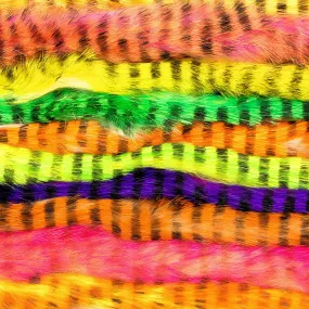 Hareline Tiger Barred Rabbit Strips