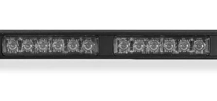 Hawk Dual Color 14 TIR 3 watt Traffic Advisor - Amber with White steady Mode (70in)