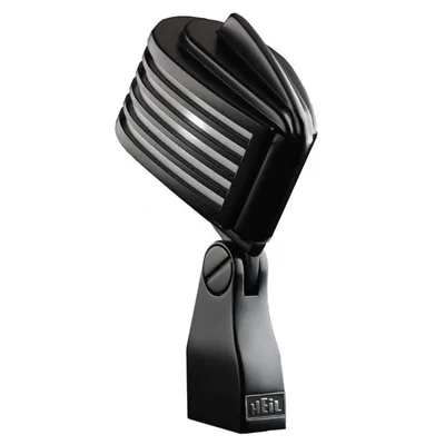 Heil Fin-B-B Black Mic With White Led Mic