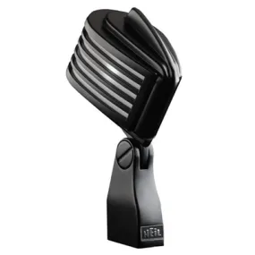 Heil Fin-B-B Black Mic With White Led Mic