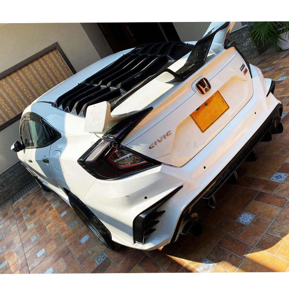 Honda Civic New FC 450 Style Bodykit Front and Back Bumper 4 PC Version 1 - Model 2016-2021