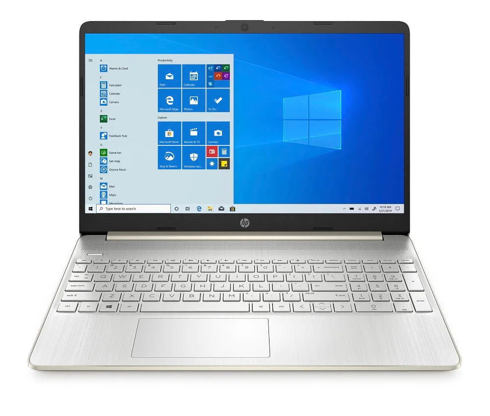 HP 15.6" Laptop - AMD Athlon 4GB RAM 256GB SSD - Pale Gold