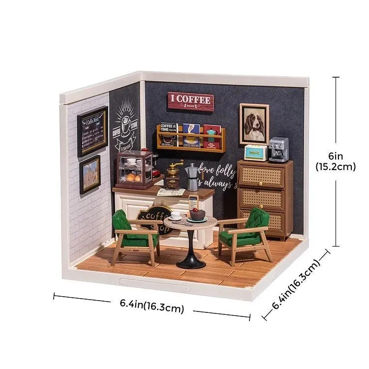 Inspiration Coffee Shop Miniature Dollhouse Kit Coffee Shop Dollhouse Miniature Grocery Shop Supermarket Dollhouse Fruit Vegetable Shop Mini