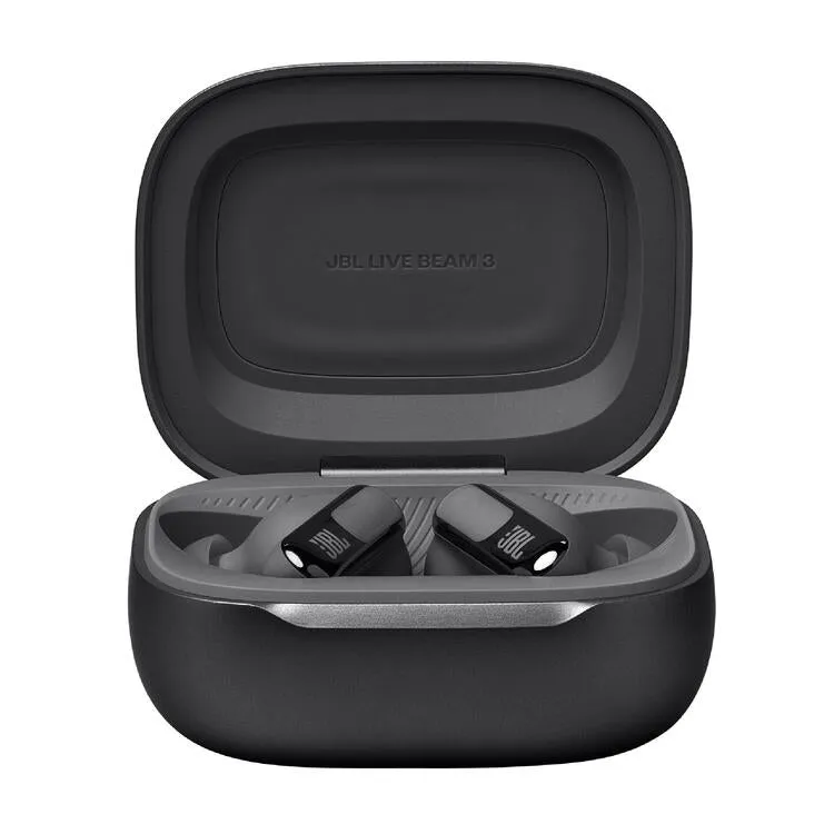 JBL Live Beam 3 | Écouteurs intra-auriculaires - Écran tactile LED 1,45" - Noir
