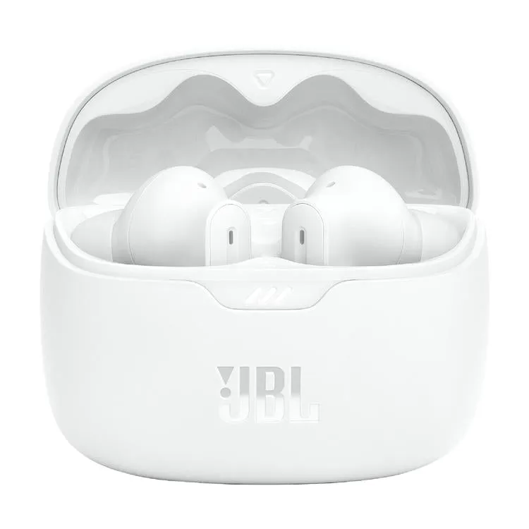 JBL Tune Beam | Écouteurs intra-auriculaires - 100% Sans fil - Bluetooth - Smart Ambient - Conception Stick-open - Blanc