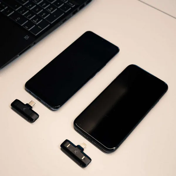 Ksix Type C Wireless Microphone for Smartphones - Black | 121918