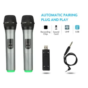 LANGTING - UHF Dual Channel Wireless Handheld Microphones