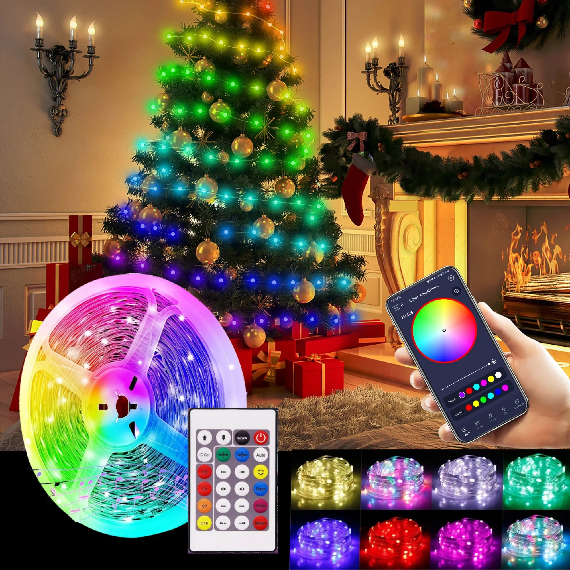 Led Smart Strip Lights 65.6 Ft
