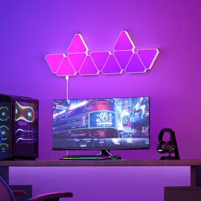 LED Triangular Quantum Lamp - Triangle Wall Light for Living Room, Game, Party Decor