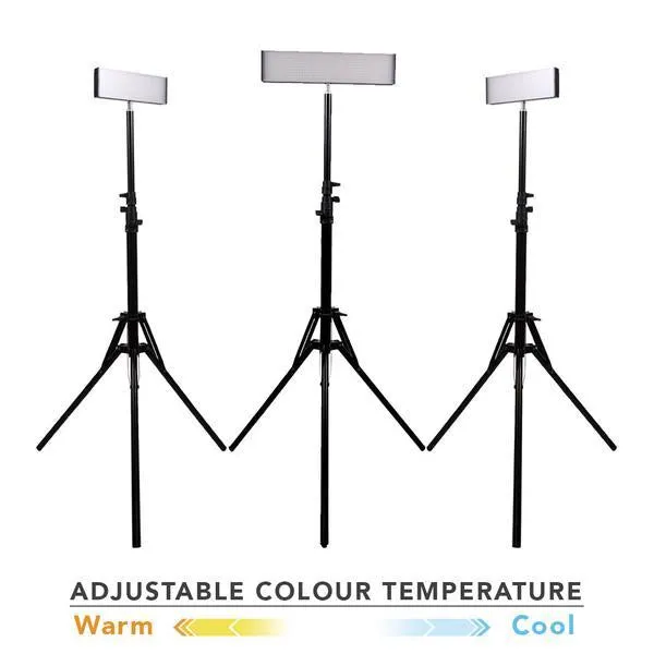 LED Youtube Photography Video DIY Lighting Kit - Crystal Luxe 'TRIO' - Bundle