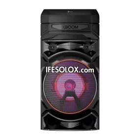 LG XBOOM RNC5 Super Bass Blast Bluetooth HiFi PA System   Karaoke Mic & Guitar Input, DJ App - Brand New