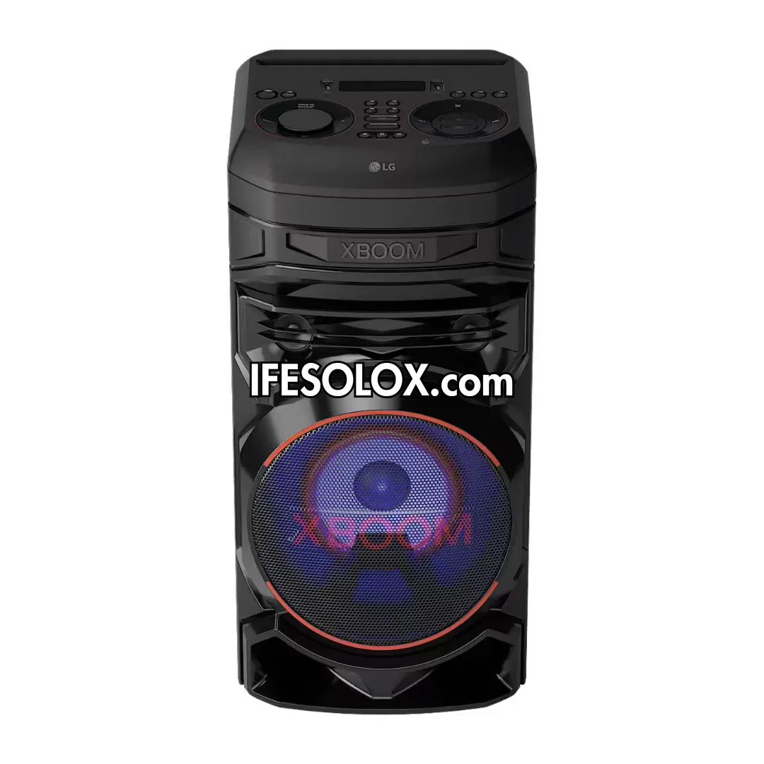LG XBOOM RNC5 Super Bass Blast Bluetooth HiFi PA System   Karaoke Mic & Guitar Input, DJ App - Brand New