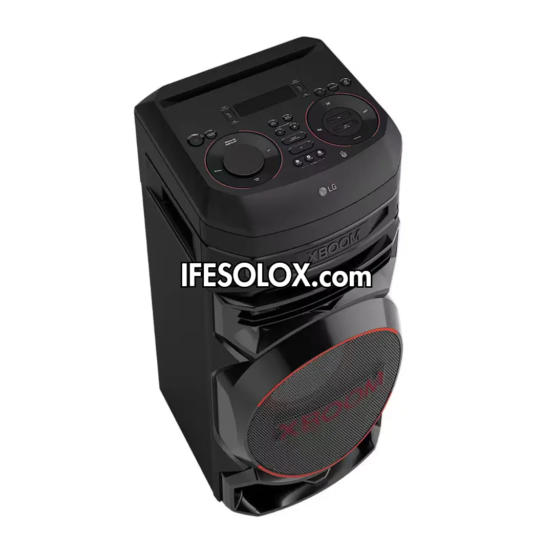 LG XBOOM RNC5 Super Bass Blast Bluetooth HiFi PA System   Karaoke Mic & Guitar Input, DJ App - Brand New
