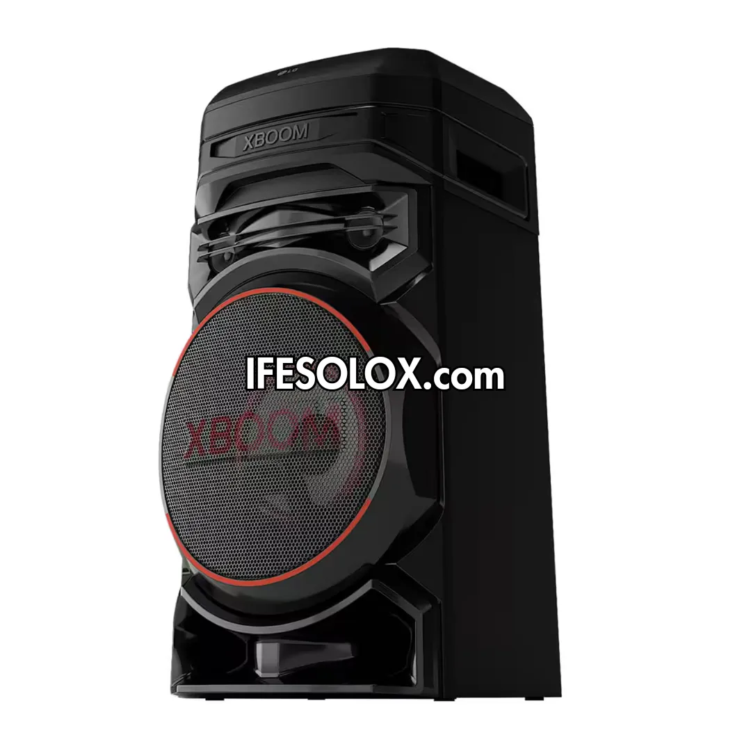 LG XBOOM RNC5 Super Bass Blast Bluetooth HiFi PA System   Karaoke Mic & Guitar Input, DJ App - Brand New