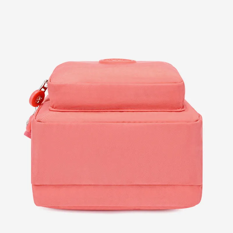 Lightweight Small Solid Color Crossbody Bag Multi-Pocket Cell Phone Purse