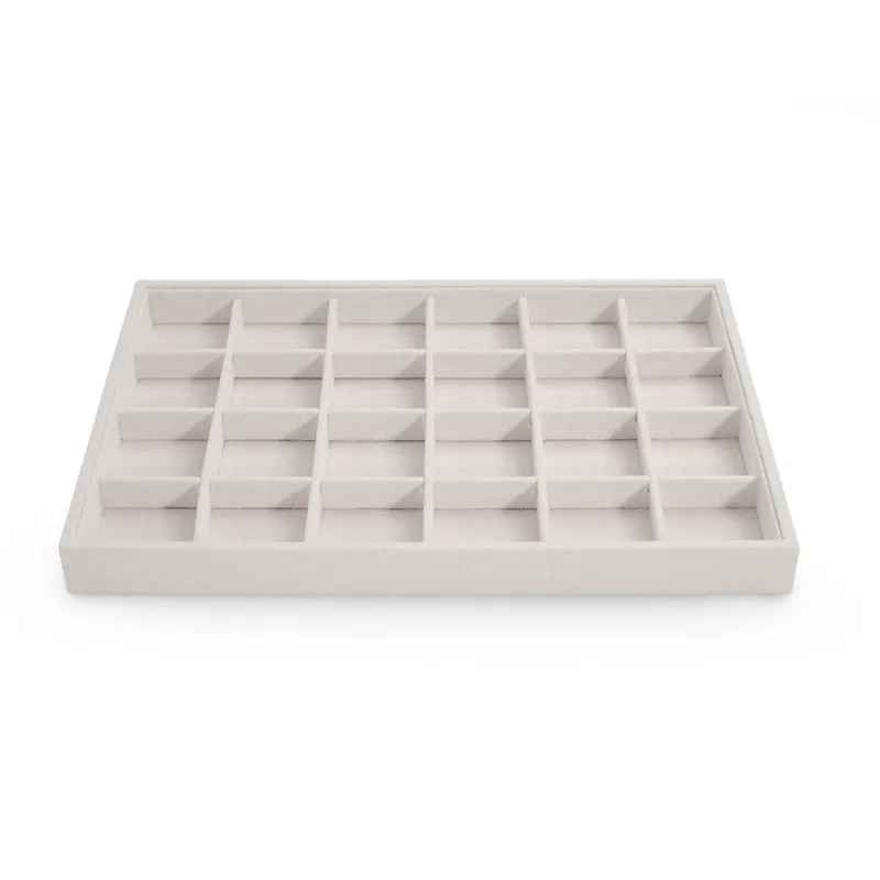 Linen Pendant Necklace Jewelry Multiple Display Tray P015
