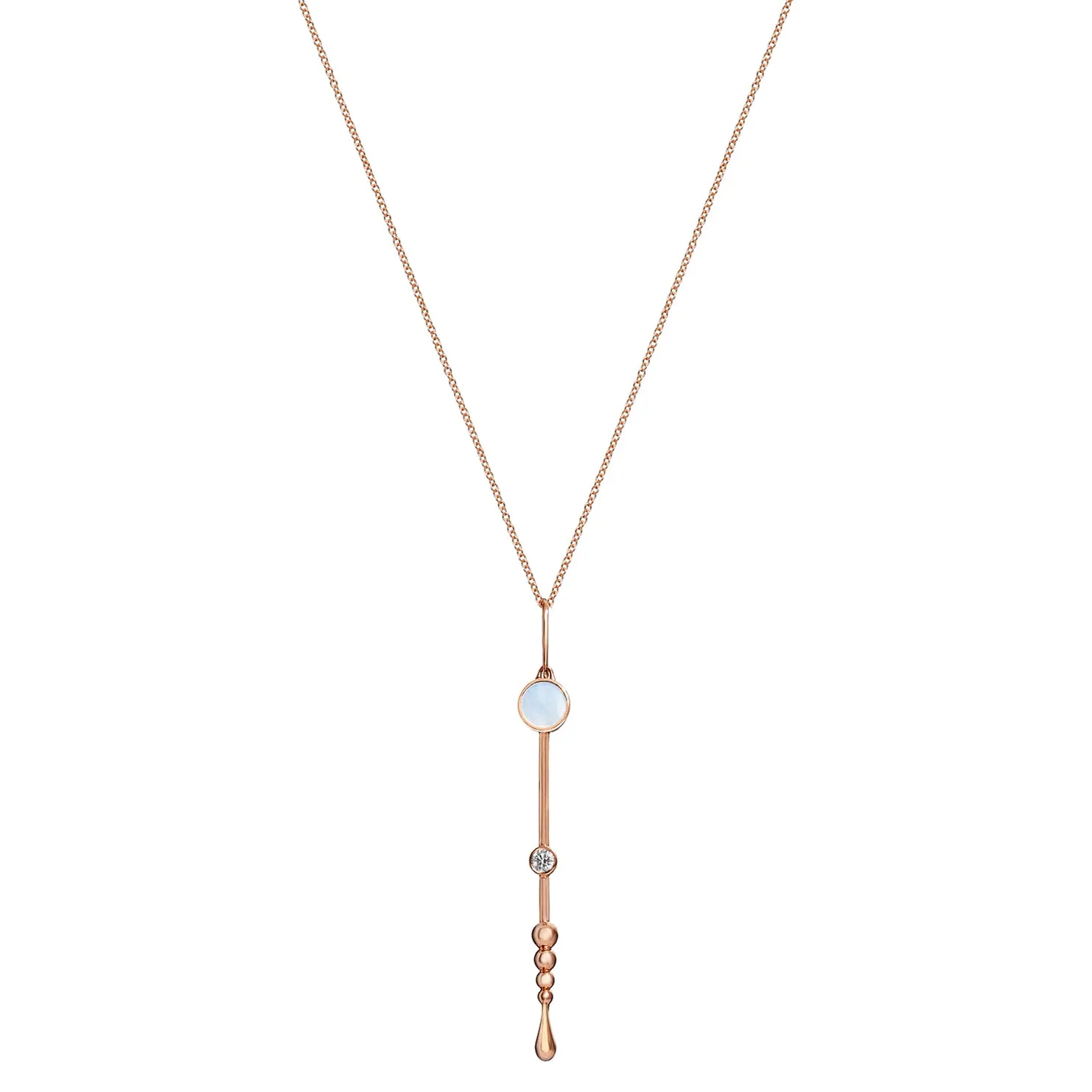 Loyalty Wand Pendant in 18k Rose Gold