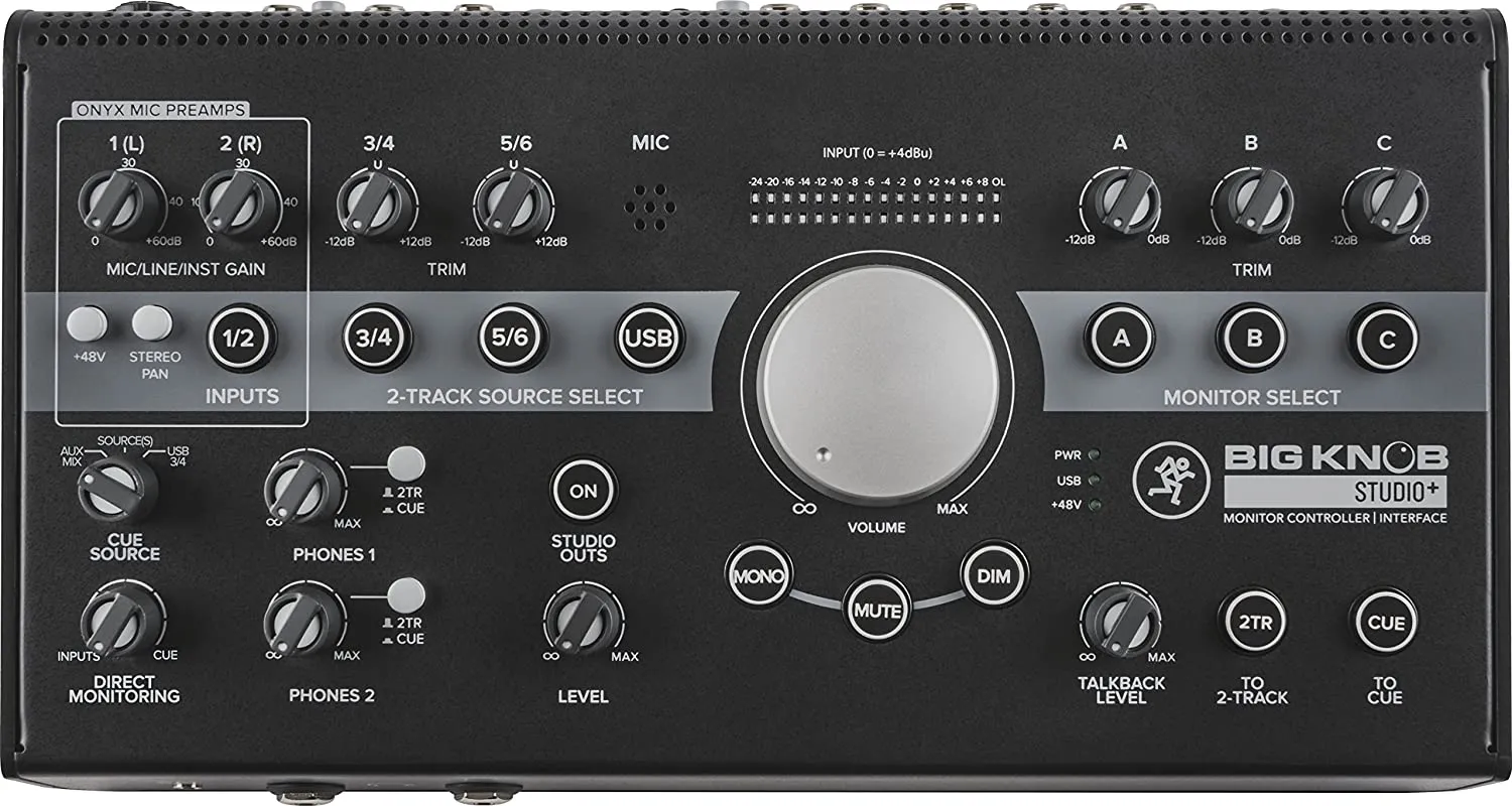 Mackie Audio Interface, 4x3 (BIG KNOB STUDIO PLUS)