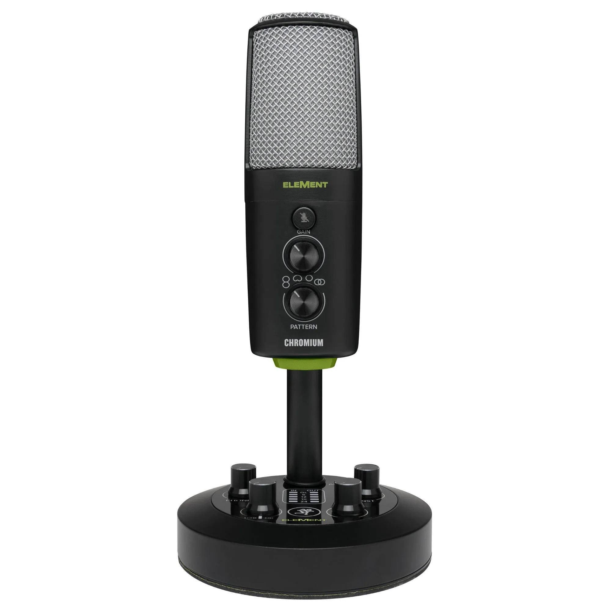 Mackie CHROMIUM Premium USB Condenser Microphone with Built-in 2-Channel Mixer