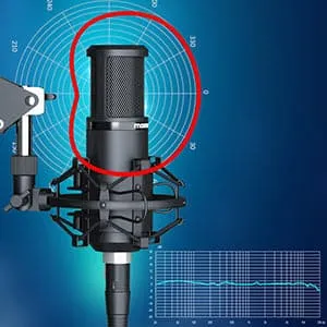 Maono XLR Cardioid Vocal Studio Microphone with Boom Arm Kit