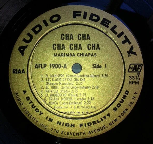 Marimba Chiapas - Cha Cha Cha Vol.4 (LP, Album, Mono) (VG )