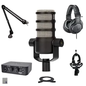 Microphone RODE PodMic, Ai1, PSA1, GFW-MIC-SM1855, ATH-M20x, XLR, Cloth