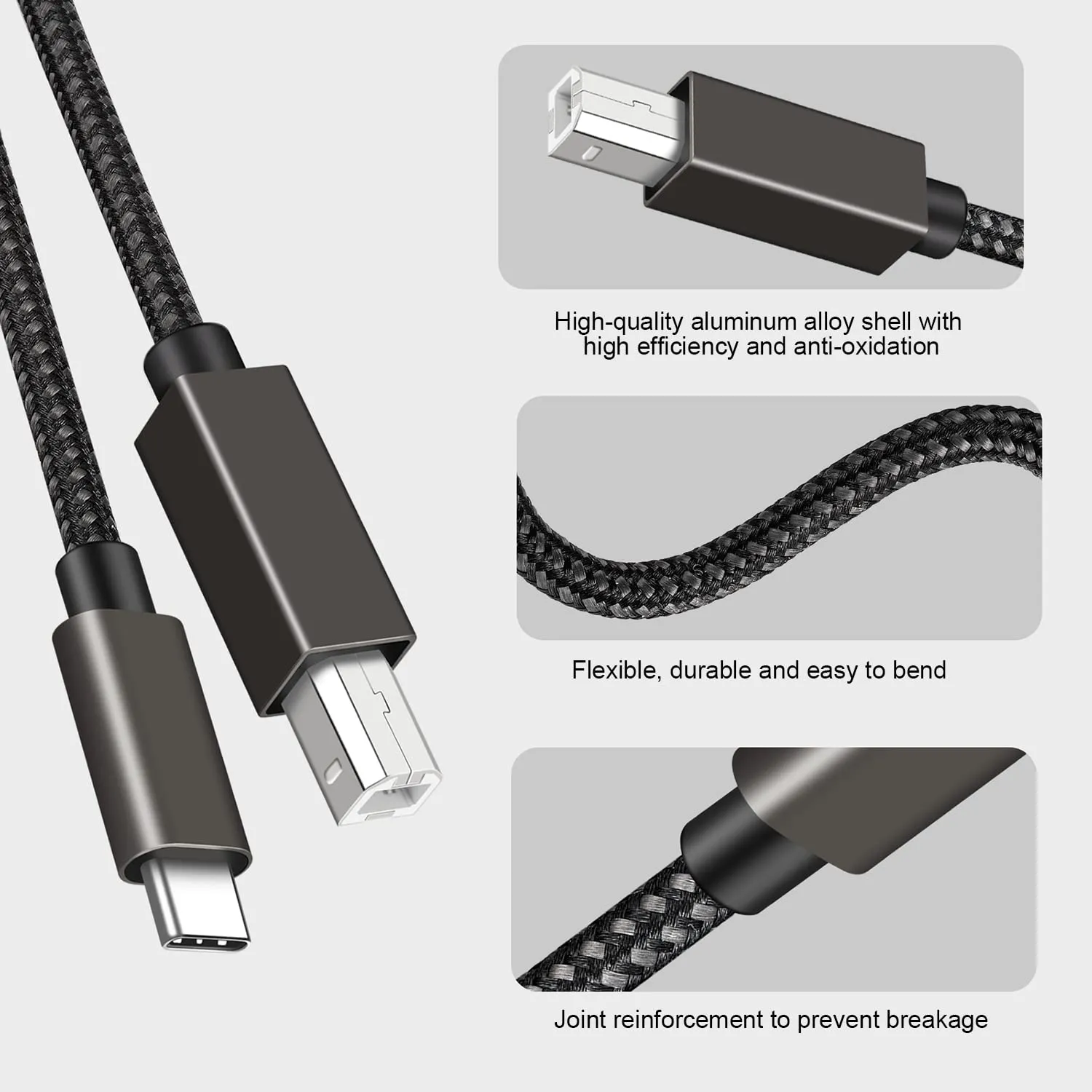 Microphone USB-C Cable - USB Male to USB-C 3.1