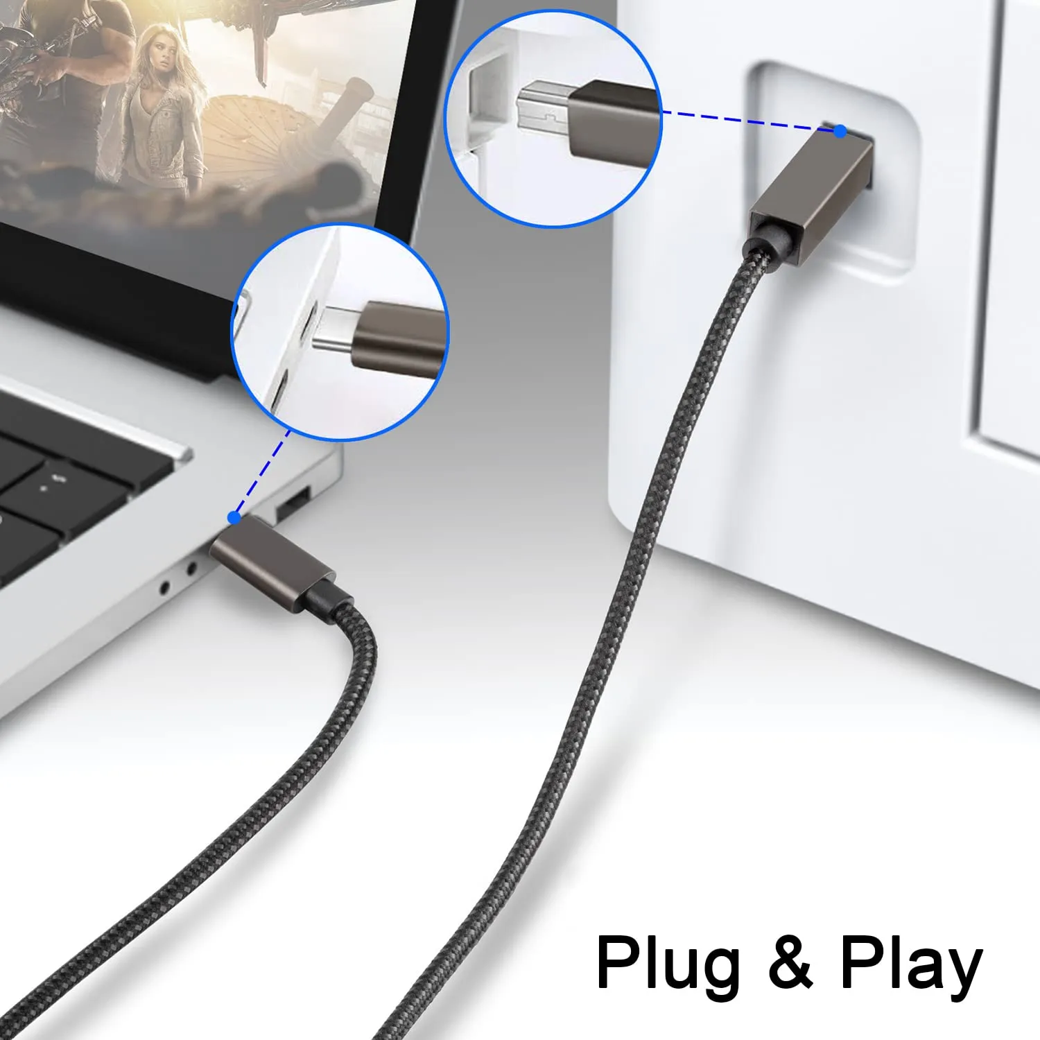 Microphone USB-C Cable - USB Male to USB-C 3.1