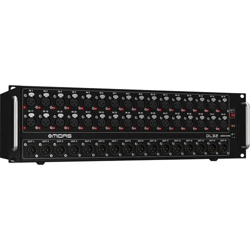 Midas DL32 32-Input  16-Output Stage Box With 32 Midas Mic Preamps