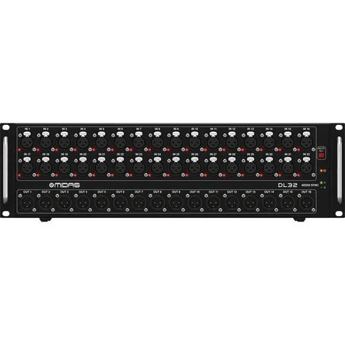 Midas DL32 32-Input  16-Output Stage Box With 32 Midas Mic Preamps
