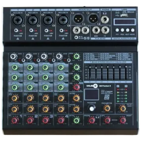 Music8 PREMIUM 6-Channel Professional Mixer