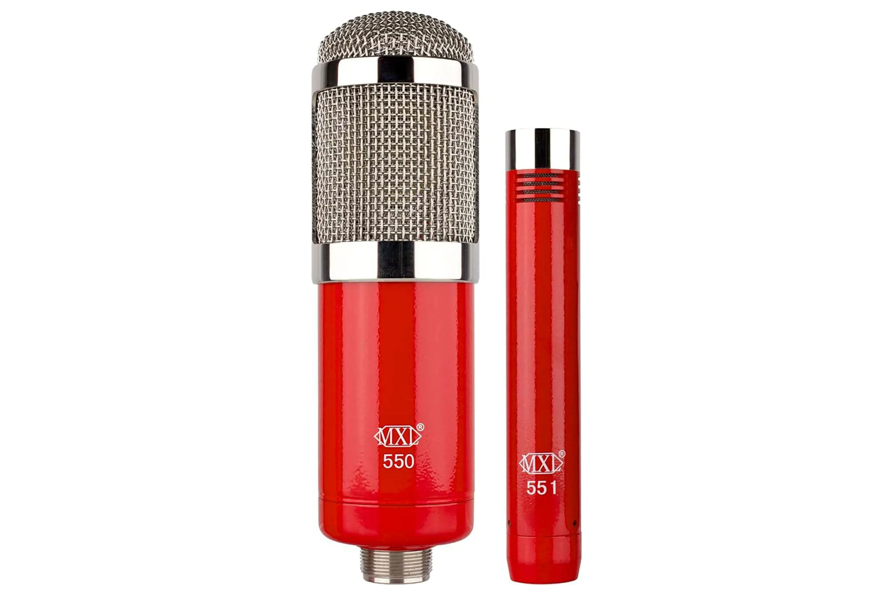 MXL 550/551R Recording Microphone Kit - Red