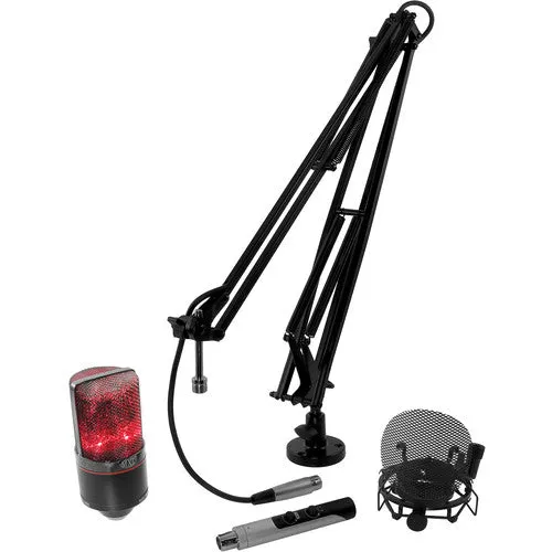 MXL OS-PRO-KR OverStream USB Gaming and Podcasting Bundle with 990 Blizzard and MicMate Pro
