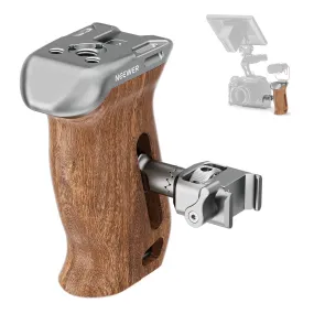 NEEWER CA100 Wooden Side Handle Grip with NATO Clamp
