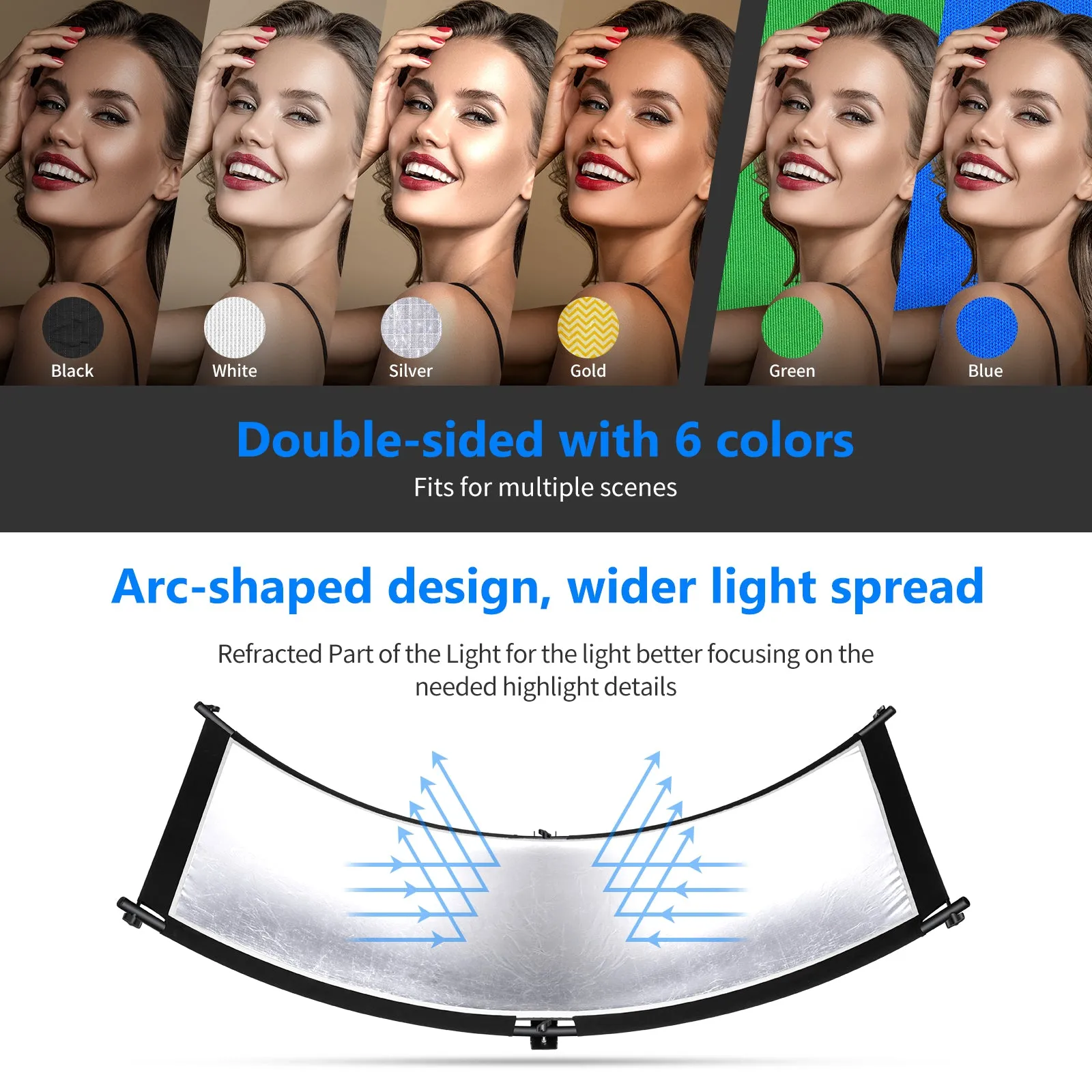 NEEWER Clamshell Light Reflector Diffuser