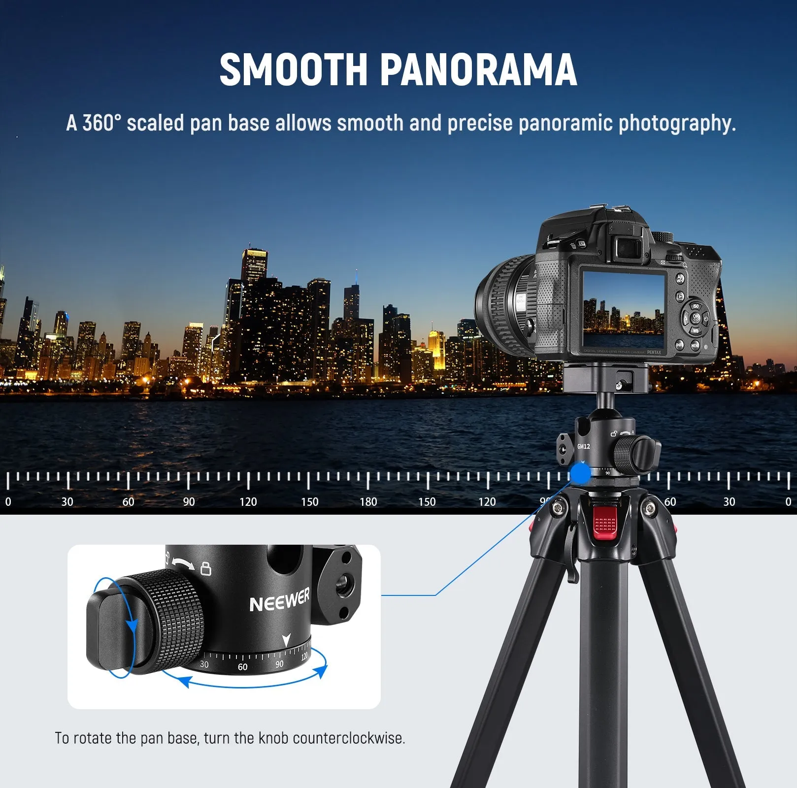 NEEWER GM12 Aluminum Alloy Ball Head
