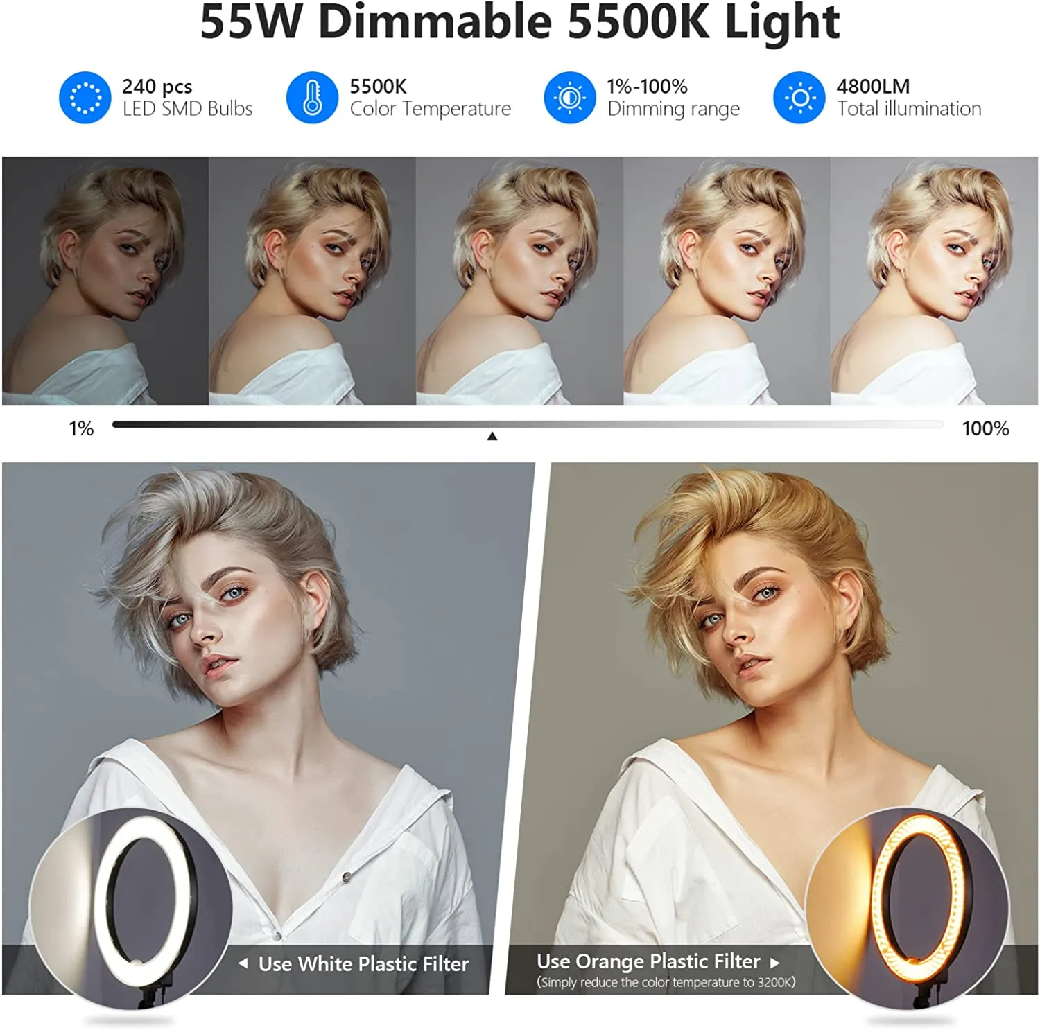 NEEWER RL-18 18-Inch Ring Light